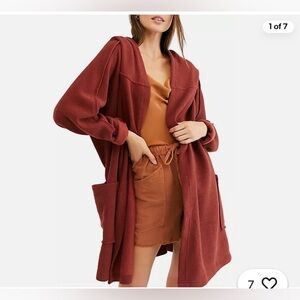 Free People Willow Hooded Tie Cardigan